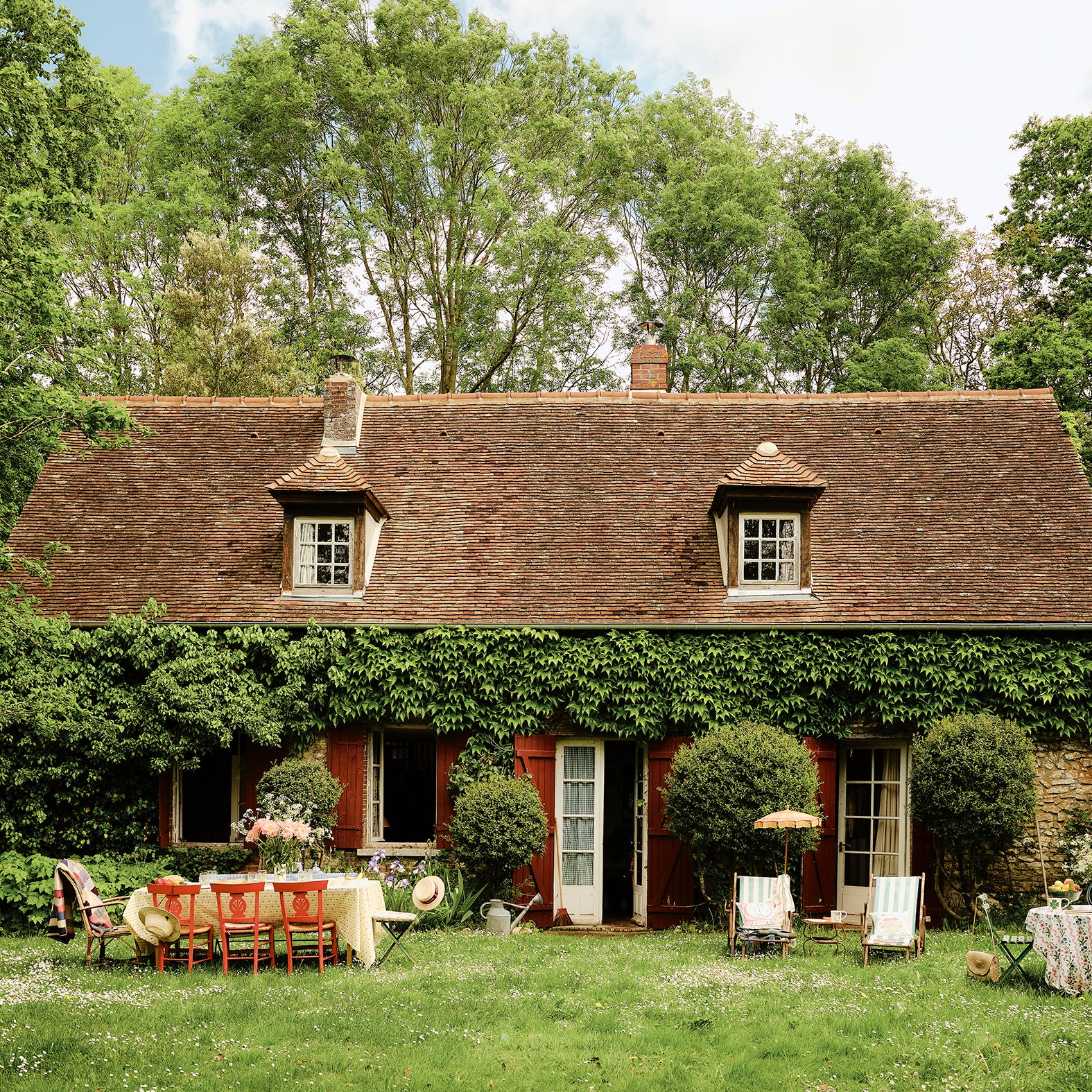 A designer and illustrator's quaint 19th-century cottage in the Normandy countryside