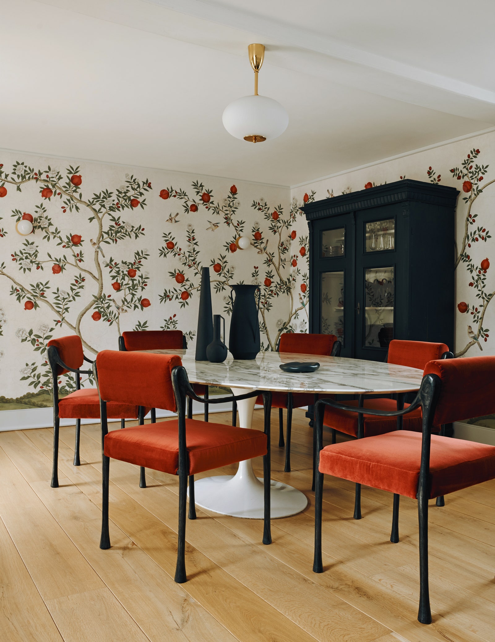 Dining chairs such as these DLVs ‘Giac designs in childrenswear designer Celia Muñoz's Hampstead house would also be...