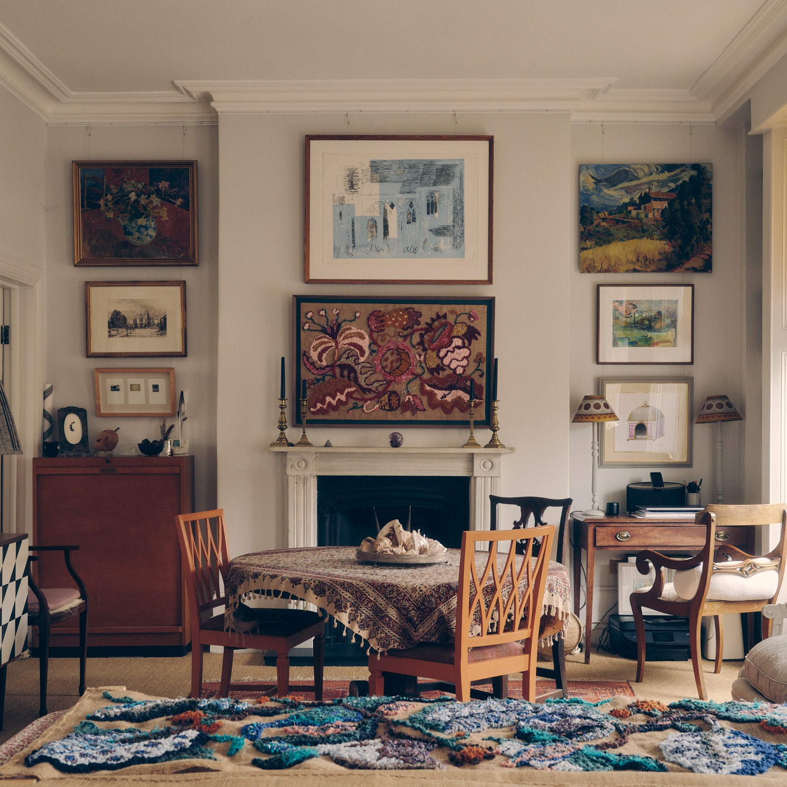 Artist Monica Grose Hodge's Georgian flat in Hackney